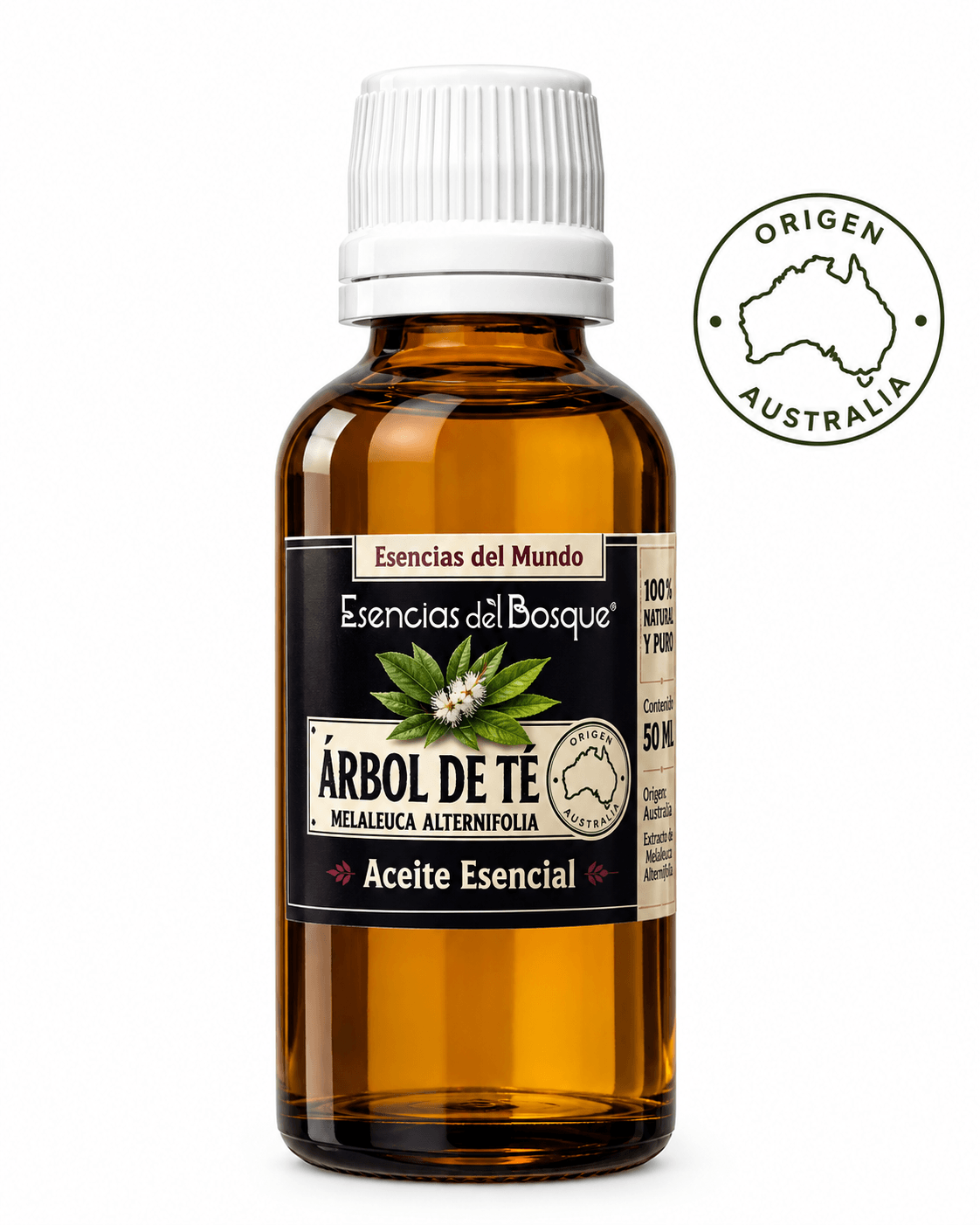 Aceite Esencial Árbol de Té 50ml - Esencias del Bosque