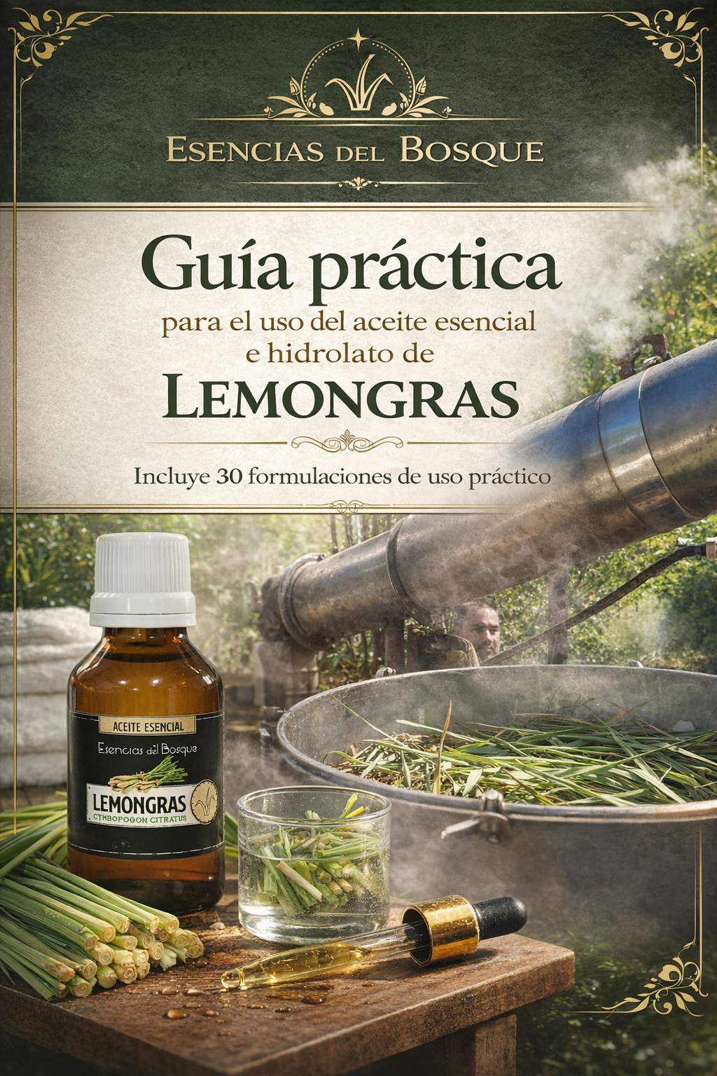 Guía Práctica del Aceite Esencial e Hidrolato de Lemongras (Cymbopogon citratus)