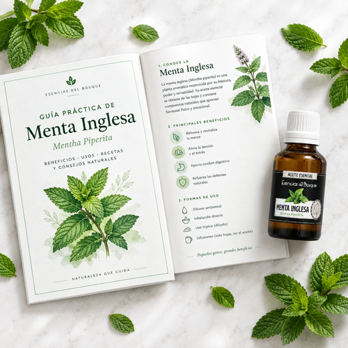 Guía Práctica Aceite Esencial e Hidrolato de Menta Inglesa - Esencias del Bosque